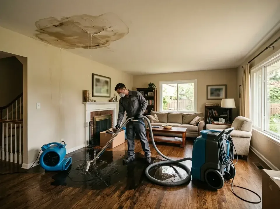attic-pipe-burst-ceiling-drip-008 — frequently asked questions, Water Damage Restoration & Carpet Care in Waseca, MN